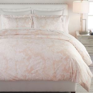 Pottery Barn Garden Rose Sateen Duvet Cover and Standard Shams